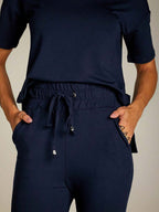 Conjunto Moletinho Feminino com Calça Pantalona e Blusa Mullet