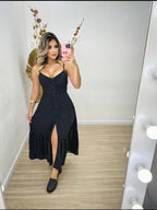 Vestido Midi Ayla – Moderno e Sofisticado