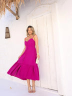 Vestido Midi Ayla – Moderno e Sofisticado
