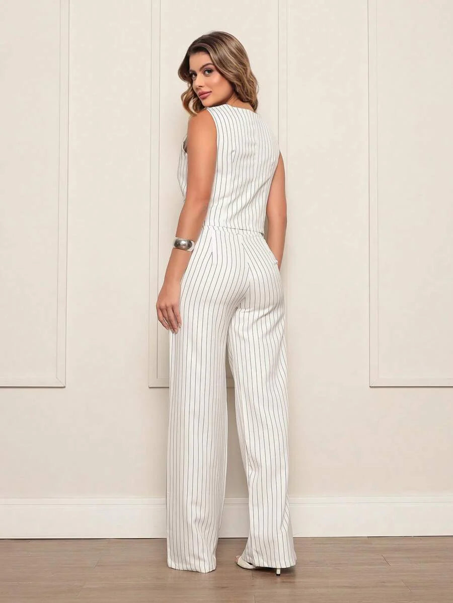 Conjunto Alfaiataria Feminino Moderno com Colete