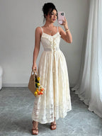 Vestido Encanto Damasco