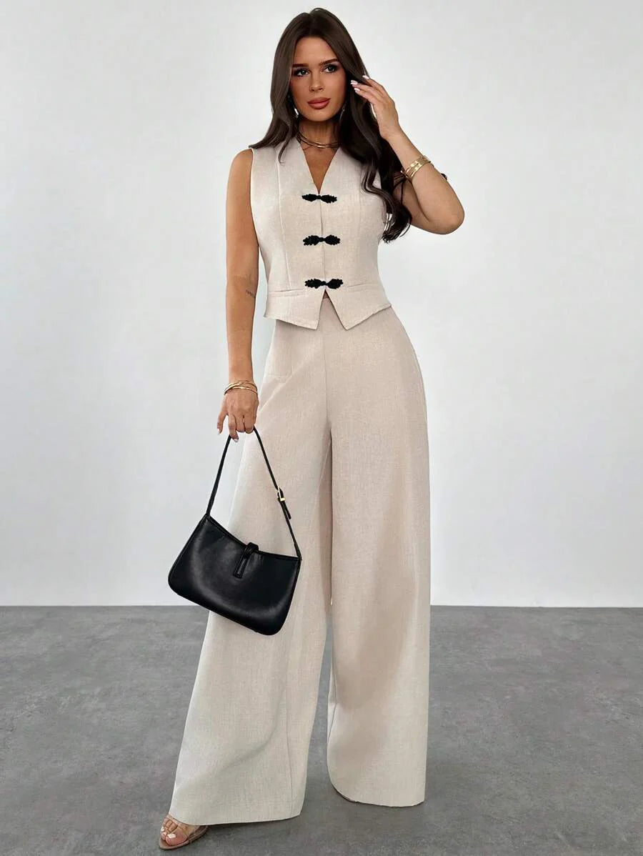 Conjunto 2 Peças Feminino Casual Elegante