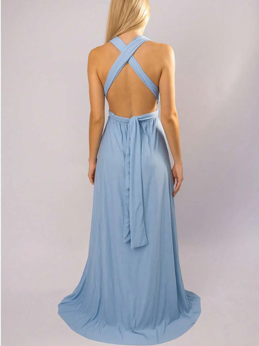 Vestido Longo Elegante Sem Mangas