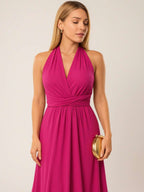 Vestido Longo Elegante Sem Mangas