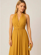 Vestido Longo Elegante Sem Mangas