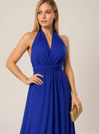 Vestido Longo Elegante Sem Mangas