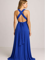 Vestido Longo Elegante Sem Mangas