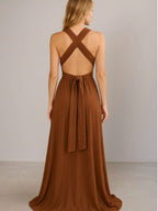 Vestido Longo Elegante Sem Mangas