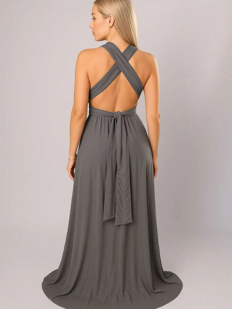 Vestido Longo Elegante Sem Mangas