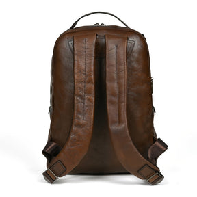 Mochila de Couro Genuíno para Homens e Mulheres - Moc